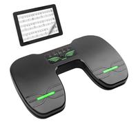 Bluetooth Page Turning Pedal, Wireless Page Turner Pedal, Multifunctional Foot Switch, Rechargeable Music Reading Controller for Tablets, Smartphones (Black)