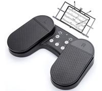Bluetooth Page Turning Pedal,Wireless Page Turner Pedal Rechargeable Sheet Music Reading Controller for Tablets with 7 Color Backlight and Sensitive Pedals for Playing Instruments