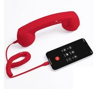 Bluetooth Phone Handset, Retro Landline Style with Microphone & Speaker, Classic 90s Office Home Décor Prop