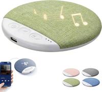 Bluetooth Pillow Speaker for Sleeping, Mini Portable Under Pillow Speaker with Flat Design, Stereo Bass White Noise, Volume Control Auto-Off Timer, for Adult Kids Bedtime Listening (Green)