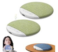 Bluetooth Pillow Speaker for Sleeping, Mini Portable Under Pillow Speaker with White Noise Machine, Wireless Sleep Aid with Stereo Bass, Volume Control & Auto-Off Timer (2PC Green)