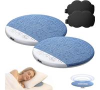 Bluetooth Pillow Speaker, Ultra-Thin Wireless Under Pillow Speaker with Sleep Timer & Soothing Sounds, Bone Conduction for Side Sleepers (2Pcs)