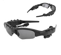 Bluetooth Polarized Sports Sunglasses Wireless Music Headset for Driving, Talking, Listening to Music, Suitable for Men and Women, Black+Yellow (#1)