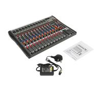 Bluetooth Portable Audio Mixer 48V Professional Sound Mixing Board Console MP3 Jack 12-Channel Bands Mixing Boards For Studio Recording For Computer Recording DJ Studio FX USB