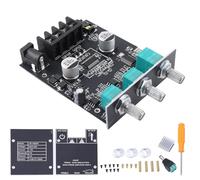 Bluetooth Power Amplifier Board Stereo HIFI Amplifier Module with High Low Frequency Adjustment 50W+50W for Home Audio Systems DIY Projects