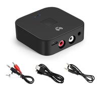 Bluetooth Receiver for Home Stereo RCA, 3.5mm AUX Wireless Audio Adapter for Home and Car Stereo System,NFC-Enabled