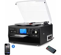 Bluetooth Record Player Turntable with Stereo Speaker, LP Vinyl to MP3 Converter