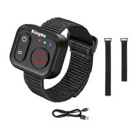 Bluetooth Remote Control Compatible with Insta360 X5/X4/X3/X2/GO 3/GO 3S/Ace Pro/Pro 2,50m Range,Compatible with DJI Waterproof Wrist & Mount Straps for Action Cameras and Smartphones