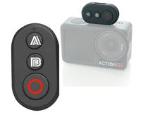 Bluetooth Remote Control for DJI Osmo Action 5 Pro/Action 4/Osmo 360, 30M Range Smart Wireless Camera Shutter Remote for iOS & Android Phones, with Wrist Strap, Elastic Loops, Charging Cable