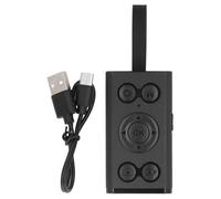 Bluetooth Remote Control for Phone Tablet, 9 Key Camera Selfie Clicker Video Scrolling APP Book Page Turner, 10M Max Operating Distance, Smoothly Short Video Browsing (Black)