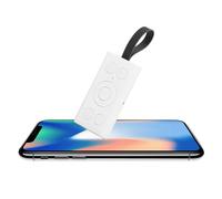 Bluetooth Remote Control for Phone Tablet, 9 Key Camera Selfie Clicker Video Scrolling APP Book Page Turner, 10M Max Operating Distance, Smoothly Short Video Browsing (White)