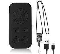 Bluetooth Remote Control for TikTok App Scrolling - Wireless Page Turner for iPhone iOS Android Camera Photo Video Like Clicker Selfie for Samsung Xiaomi Huawei
