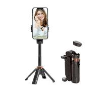 Bluetooth Selfie Stick Tripod, 360° Rotatable Foldable with Wireless Remote - Ultra-Lightweight 3-in-1 Adjustable Height Travel Stand for Phone