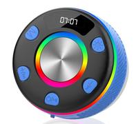 Bluetooth Shower Speaker, Portable Speakers Bluetooth 5.3 with HD Sound, IPX7 Waterproof, Colorful RGB Light/LED Display/Shower Radio/Hands-Free Call/Suction Cup, Perfect for Bathroom Sing-Along