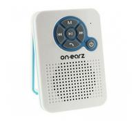 Bluetooth Shower Speaker White Plastic Waterproof Suction Cup FM Radio Mini 33ft