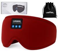 Bluetooth Sleep Mask Headphones 200% Blackout 3D Deep Eye Mask with Headphone BluetoothV5.4 Can Play 15Hrs Breathable Eye mask with Bluetooth Headphones for Travel,Nap Sleeping,Shift Work