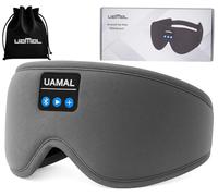 Bluetooth Sleep Mask Headphones 200% Blackout 3D Deep Eye Mask with Headphone BluetoothV5.4 Can Play 15Hrs Breathable Eye mask with Bluetooth Headphones for Travel,Nap Sleeping,Shift Work