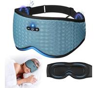 Bluetooth Sleep Mask Headphones, 3D Blackout Eye Mask with Bluetooth Headphones for Men & Women, Adjustable Sleep Earphones Noise Cancelling Sleep Mask Headphones for Travel Sports Meditation Night