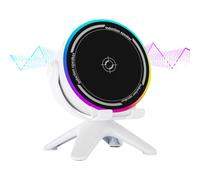 Bluetoōth Speaker - 11.2cm Wireless Audio Stand | High Volume 5W RGB Lights USB Powered ABS | Portable Desktop Phone Holder | Music Video Calls Office Home