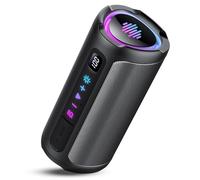 Bluetooth Speaker 5.4 Powerful 20W, Dual Low Driver, 20H Autonomy, Portable Bluetooth Speakers with 2 EQ Modes + Digital Display, 7 RGB, TF, TWS Pairing, Outdoor Party Bluetooth Speaker