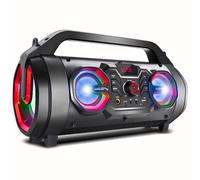 Wireless Portable Speaker Bluetooth Remote FM AUX USB Karaoke Garden Party LED