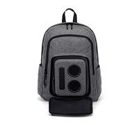 Bluetooth Speaker Backpack With 2 15-Watt Speakers & Subwoofer for Parties / Festivals / Beach / School. Rechargeable, Works with iPhone & Android (Grey, 2018 Edition)
