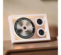Bluetooth Speaker CD Player with Remote Control, Music Decorative Photo Frame with Ambient Light for Home, Office and Corridor Wall Decor, Plays CD/CD-R/CD-RW/MP3/WMA