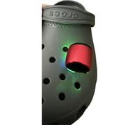 Bluetooth Speaker for Crocs - shoe charm, speaker, play music through phone to speaker on feet (Red Flashing)