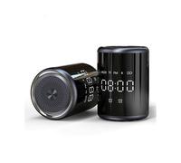 Bluetooth Speaker LED Screen Alarm Clock Portable Speaker Loud Stereo Sound Rich Bass TF/AUX/FM Radio Player with Mic