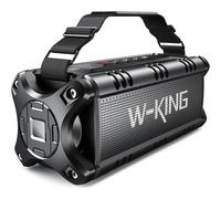 Bluetooth Speaker Loud 50W Punchy Bass, W-KING IPX6 Waterproof Portable Bluetooth Speaker w/ 8000mAh Power Bank,Bluetooth 5.0 Outdoor Speaker Support