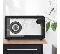 Bluetooth Speaker - Portable, 7-Color Lights, Bluetooth and AUX Playback, Ideal for Home Theater, Offices, Cafes, and Art Exhibitions