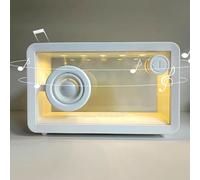 Bluetooth Speaker, Portable Design with 7-Color Ambient Lights, Supports Bluetooth and AUX Playback, Bluetooth Range: 10M for Office and Event Use