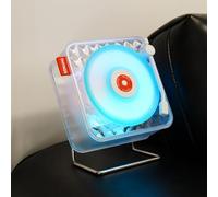 Bluetooth Speaker, Portable Music Player with Metal Handle, 360° Stereo Sound, Ambient Light and White Noise for Sleep, Ideal for Outdoor and Bedroom Use