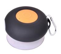 Bluetooth Speaker Silicone Black Mini Waterproof Portable with Suction Cup IPX7+