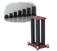 Bluetooth Speaker Stand 78.7 cm Height AV Sturdy Bookshelf Satellite Speaker for Surround Sound Teak Finish 22 x 28 x 70 cm Home Audio Furniture