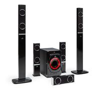 Bluetooth Speaker System 5.1 Surround Sound 8" Subwoofer USB Remote SD MP3 200W