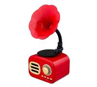 Bluetooth Speaker - Vintage Phonograph Jukebox Radio Portable Wireless Stereo with HD Surround Sound, Bluetooth Technology, Compact Design for Easy Carrying