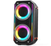 Bluetooth Speaker Wireless, 300W Peak Power Party Speakers Wireless Bluetooth with Subwoofer, Portable Deep Bass Large Speaker Loud with Stereo Sound, LED Light Show for Party Outdoor Camping