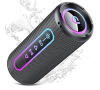 Bluetooth Speaker with RGB Lights, Speaker 30H Playtime, IPX7 Waterproof, Dustproof, Enhanced Bass, Bluetooth 5.4 TWS Pairing, Speakers Wireless Bluetooth for Travel, Home, Party, Camping, Gift Ideas