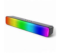 Bluetooth Speaker with RGB Lights - Wireless Speaker with 360° Stereo Sound,Playtime, RGB Light, TF Card & AUX Portable Bluetooth Speaker for Outdoor Travel, Sport