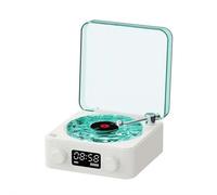 Bluetooth Speaker With White Noise Retro Turntable Speaker With Adjustable Ambient Lights 4 With With Modes Player Time Music