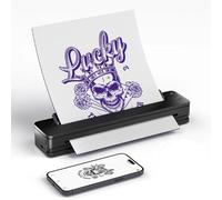 Bluetooth Tattoo Stencil Printer with 20 Transfer Papers - Ideal for Tattoo Artists and Beginners, Compatible with Mobile Phones