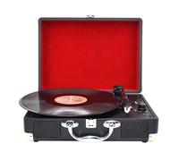 Bluetooth Vinyl Record Player, Retro Turntable Suitcase with LP Transfer Function, Plays 33/45/78 RPM Records, Perfect for Home Decor and Gifting