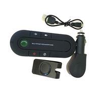 Bluetooth Visor Clip Car Speaker Handsfree Car Kit Hands-free Bluetooth Speakerphone Sun Visor MP3 Player Car Combo Accessories (Black)