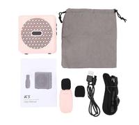 Bluetooth Voice Amplifier,Portable Mini Wireless Lavalier Microphone with Speaker,Rechargeable Bullhorn Megaphone for Classroom,Meetings,Yoga,Training,Tour Guides