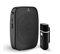 Bluetooth Voice Amplifier with Wireless Lavalier Lapel Microphone for Teachers, Portable Speaker Clip-On Microphone, Mini Megaphone PA System for Classroom/Yoga/Public Events C006