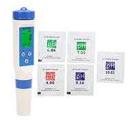 Bluetooth Water Quality Tester Pen Type 5 In 1 Meter for pH TDS EC Salinity and Temperature, Digital Monitor with Mobile App Data Synchronization and High Sensitivity Glass