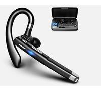 Bluetooth Wireless Driving Headphone, In Ear Handsfree Earphone, ENC Noise Cancelling Microphone, Long Battery, LED Charging Case. Waterproof Headphone for Truckers Office Business Driving