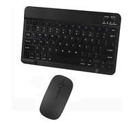 Bluetooth Wireless Keyboard and Mouse Combo,Ultra-Slim Ergonomic Small Rechargeable Bluetooth Keyboard Mouse Set for Apple iPad iPhone Samsung Tablet Phone Android PC Computer Mac Smartphone (Black)