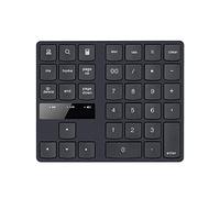Bluetooth Wireless Number Pad Portable Bluetooth 35-Key Numeric Keyboard Extensions with USB Receiver for Financial Accounting for Smartphones, Tablets, Laptop ()